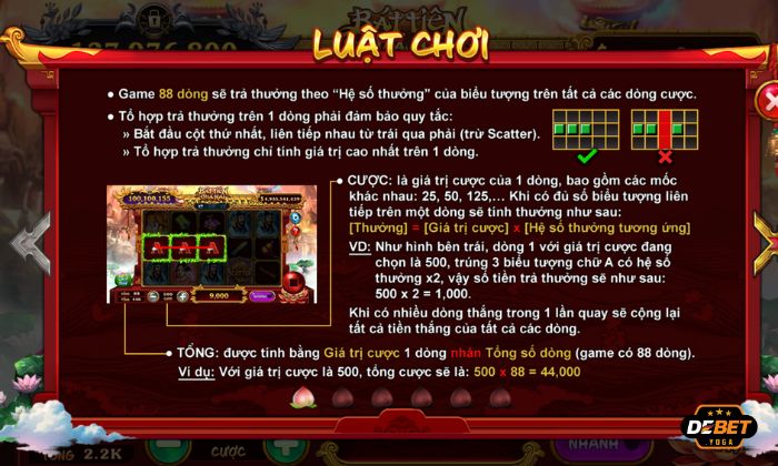 Luật chơi cơ bản Bát Tiên Quá Hải KUBET 2024