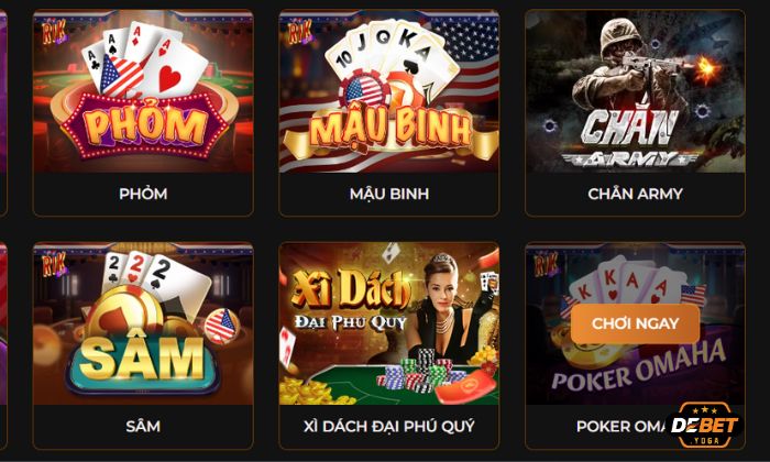 Kho game bài KUBET phong phú, trả thưởng cao