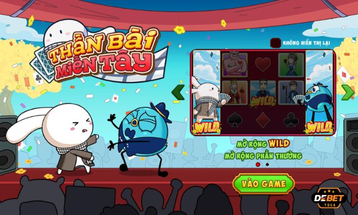 Giao diện game Thần Bài Miền Tây KUBET sắc nét