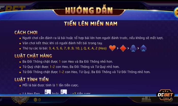 Luật chơi tiến lên miền Nam KUBET cần nắm vững