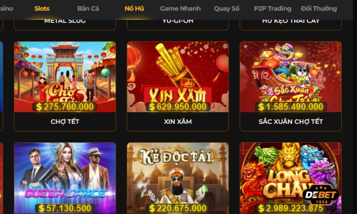 Chọn Xin Xăm trên giao diện chính của cổng game